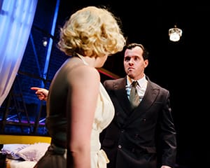 Oliver Hembrough as Joe DiMaggio. Photograph: Alex Brenner (info@alexbrenner.co.uk)