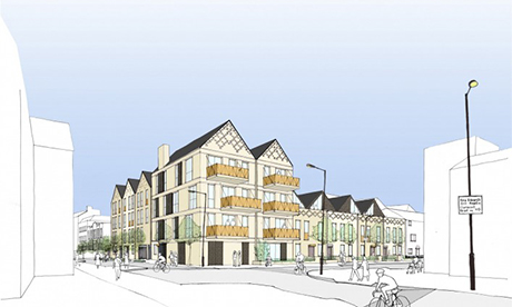 Artist’s impression of the King Edward’s Road Development.Photograph: Hackney Council