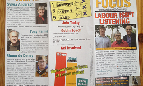 election leaflet Lib Dems