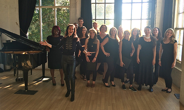 Group shot: London Blues choir singers
