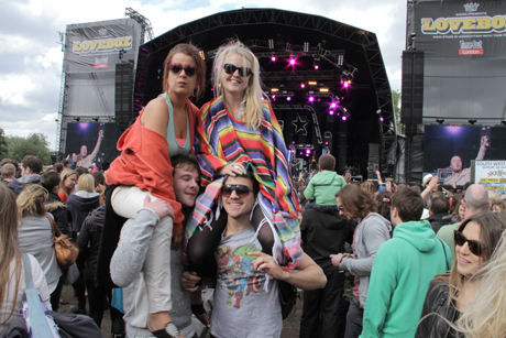 Lovebox 2012 Maverick Sabre main stage