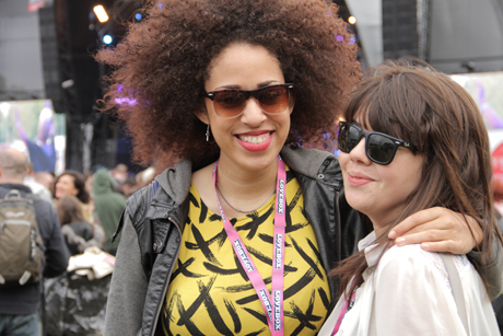 Lovebox 2012 two revellers main stage