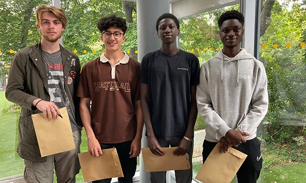 Luke Thorne, Rahat Chowdhury, Baboucarr Jeng and Ibrahim Sillah