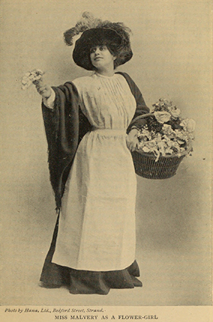 Olive Christian Malvery as a flower girl. Image: Hackney Museum