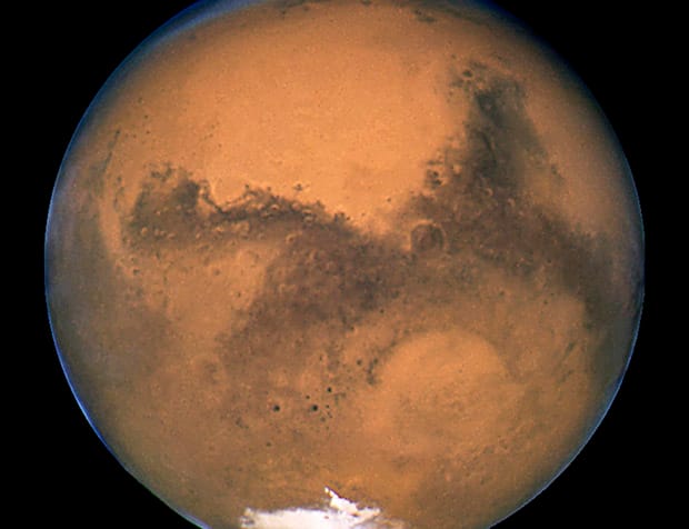 Another planet: Mars as seen from the Hubble Space Telescope 