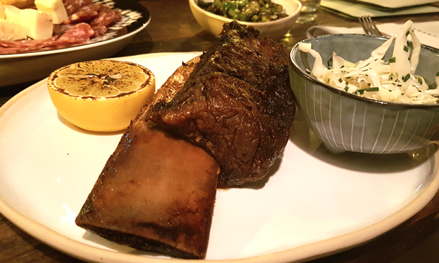 12 hour beef short ribs with kimchi, chilli and lemon.