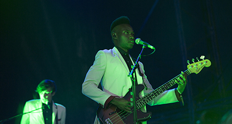 Metronomy wow the main stage on Saturday night. Photograph: Eleonore de Bonneval