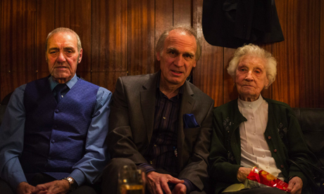 Fred Jeffryes, Keith Riches and Alices Riches (l-r). Photograph: Gabriel Gauffre
