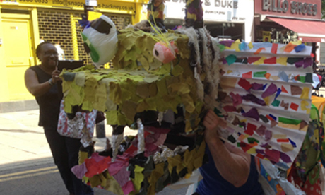 A detail from the image Hackney Council has used in place of the 'whitewashing' one