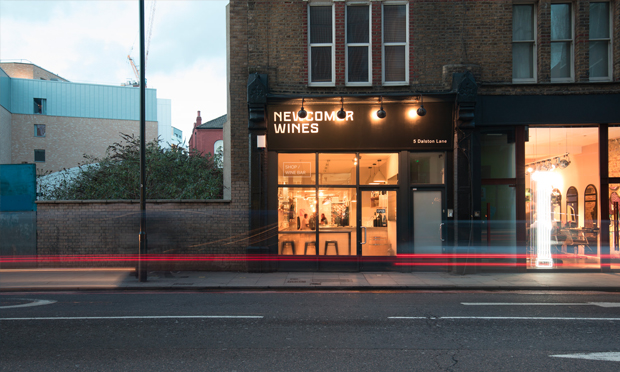 Newcomer Wines on Dalston Lane.