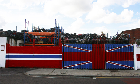 Norwegian flag, Noreg Auto Spares, Rothbury Road