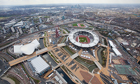 The Olympic Park. Photograph: Phoebe Cooke
