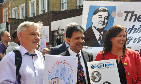 Campaigning: The protest march on Cannon St Road