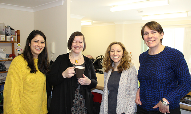 Meg Hillier, Lauren Tobias, Priya and Polly