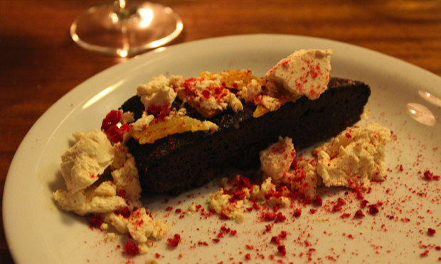 Chocolate-Orange Chess Pie, with Makers Mark Old Fashioned Ice Cream