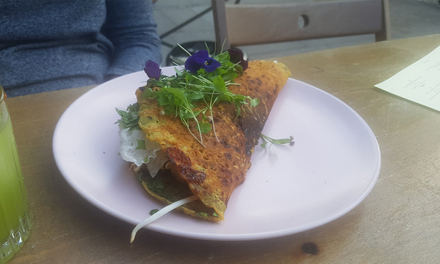 Jian bing - a Chinese take on the crepe