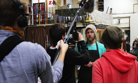 Waste not want not: creators of the documentary shooting footage at Passing Clouds