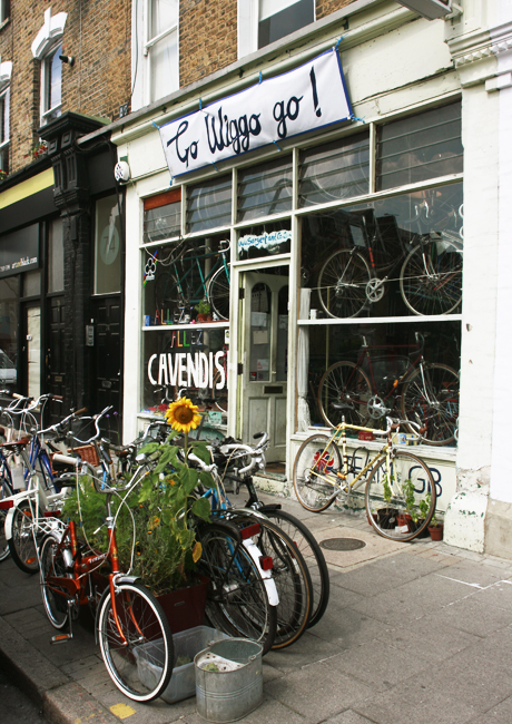 Sargent & Co cycle shop during the 2012 Games 