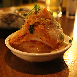 In a pickle: our reviewer made room for some in-house kimchi as well