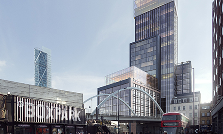 Shoreditch Hotel Gensler - Box Park View - Shoredtich High Street