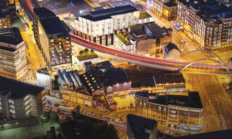 shoreditch aerial shot