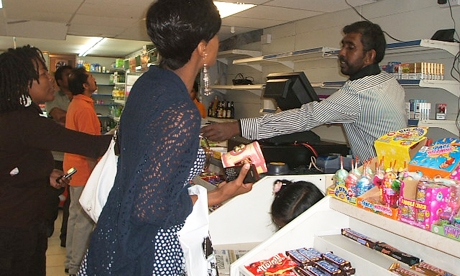 Siva's shop re-opens. Photograph: Kirsty McQuire