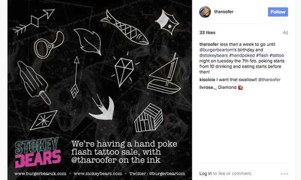 A post from tattoo artist Tha Roofer 