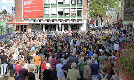 Inspiration: Street Orchestra London is modelled on the Dutch Riccioti Ensemble (pictured)