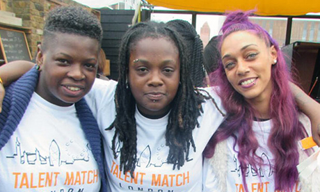 The Talent Scouts celebrate. Photograph: Rochelle Jeanine