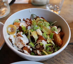 The triple-fried potatoes. Photograph: Jade King