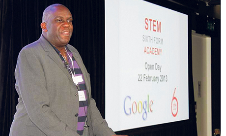 Dr Tony Sewell at the event held at Google's HQ in Bloomsbury