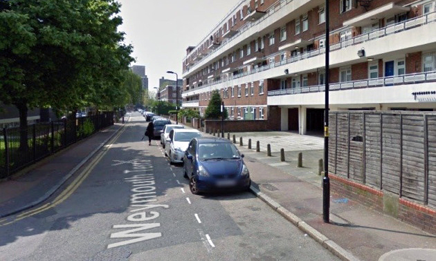 100 people were evacuated from Weymouth Terrace following a gas leak. Photograph: Google Street View