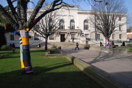 Yarn bomb Mare Street Hackney